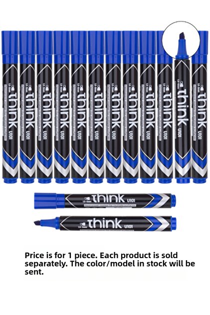 Permanent Marker Cut Tip 1.5-5 mm 1 Piece Blue (Eu10131)