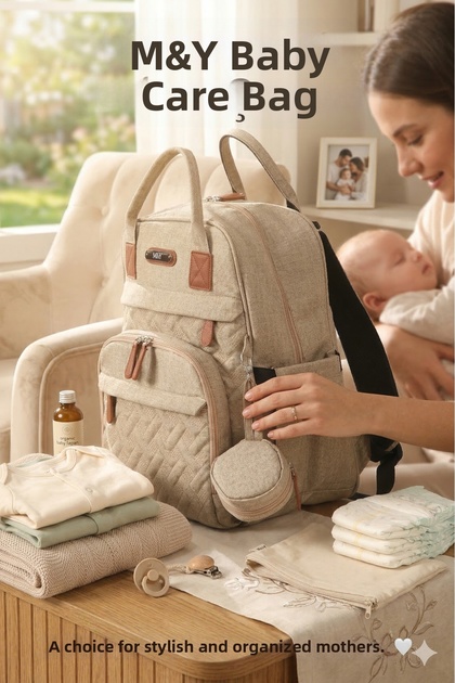 Lucky Linen Mother Baby Care Backpack
