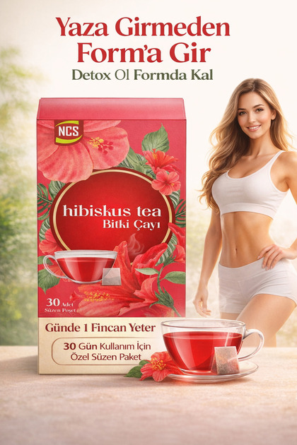 Ncs Hibiskus Detox Çayı 30 Süzen Poşet Bitkisel - Fiyatı, Yorumları