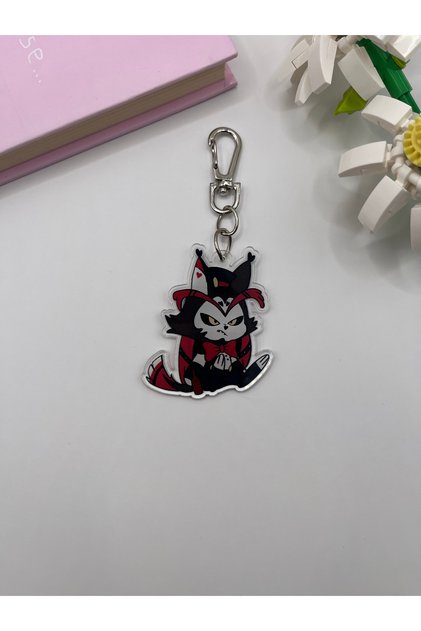 Hazbin Hotel Anime Husk Anime Acrylic Keychain / Bag Ornament