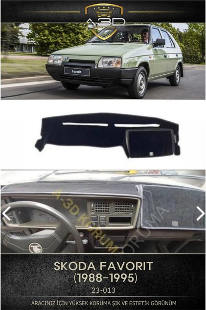 Skoda Favorit (1987-1995) Dashboard Protection Cover Towel Cover Carpet Protector Front Accessory