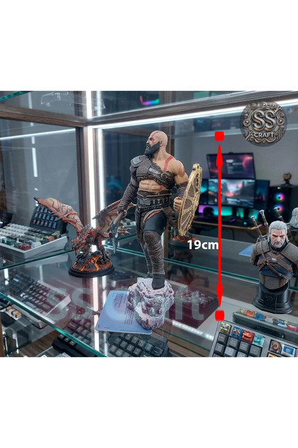 God Of War Kratos Tam Boy Kalkanlı Figür