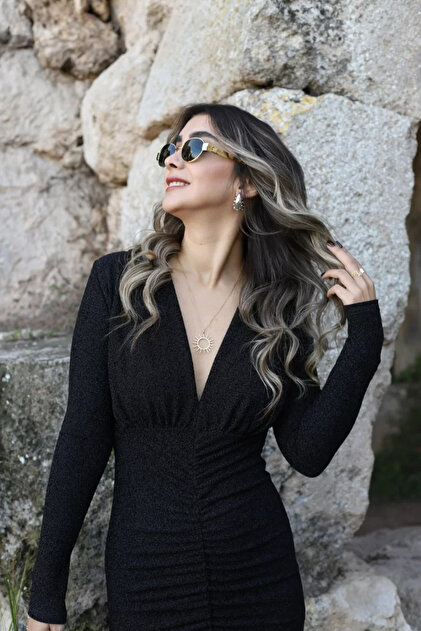 glitter cold shoulder tassel dress Long Formal Sequin Fringe Fitted Prom Dress main image 0