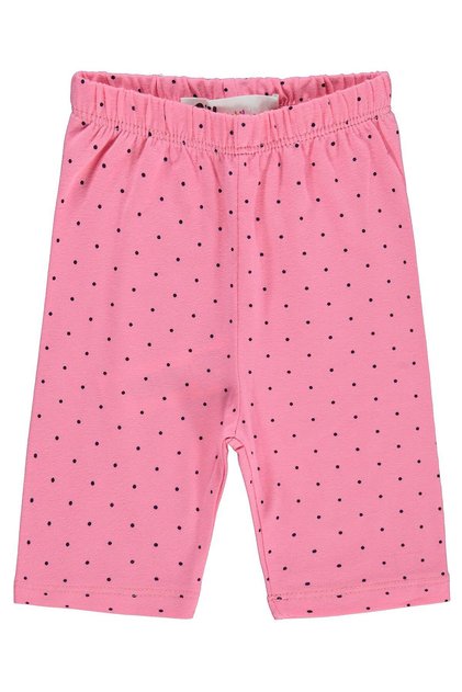 Medium Size Pointed Print Capri Leggings for 6-18 Months - Pink