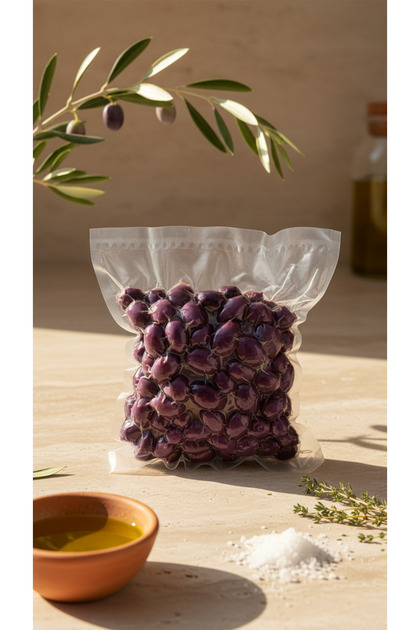 Yaban Mersinli Kalamata Zeytin Vakum 500 gr