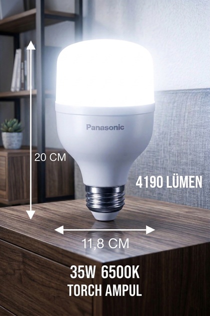 Panasonic 35W BEYAZ IŞIK 6500K TORCH LED AMPUL (20 CM BOYUNDA