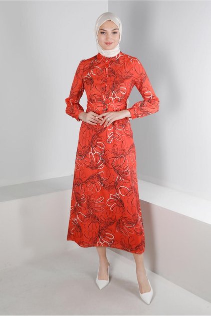 Flower-Patterned Dress 42890