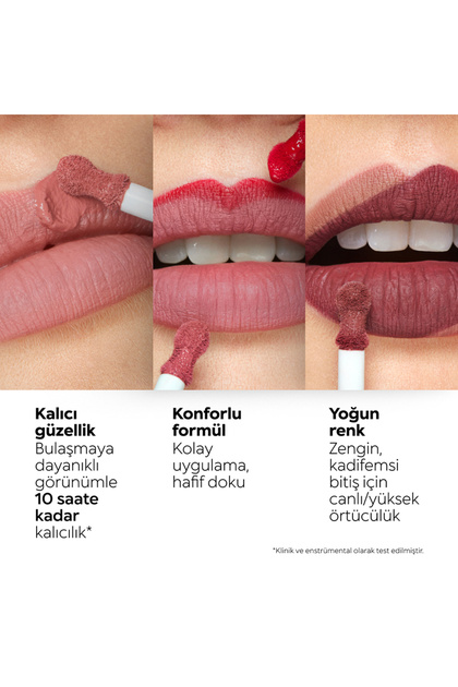 KIKO Ruj - New Lasting Matte Veil Liquid Lip Colour - 10 Magnetic