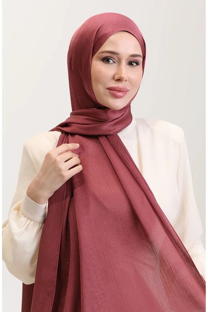 Jan Jan Chiffon Shawl 70239-40 Dark Dusty Rose