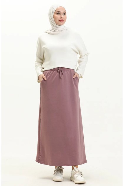 Sports Skirt with Pockets 0152-19 Dark Lilac