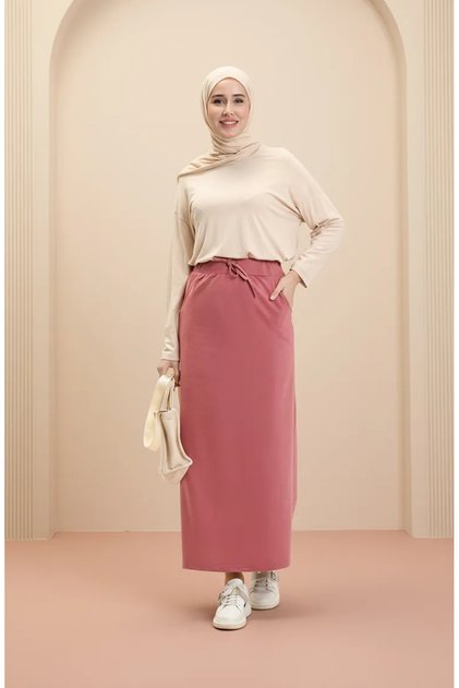Pocketed sports skirt 0152-22 dusty rose