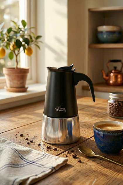 Any Morning Fe001-6 Espresso Kahve Makinesi Paslanmaz Çelik