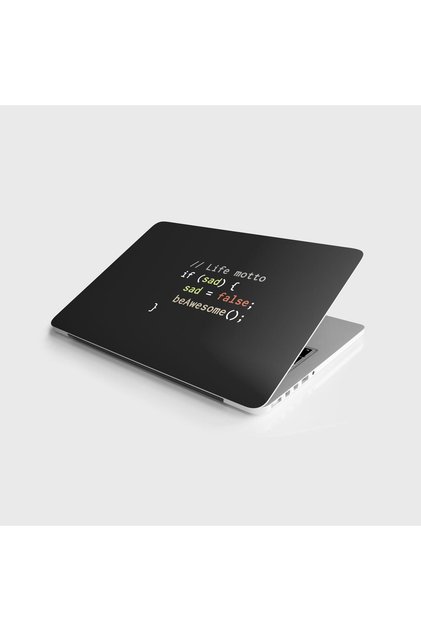 Laptop Sticker Notebook Pc Kaplama Etiketi Life Motto