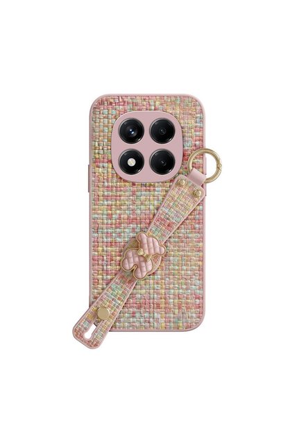 Xiaomi Redmi Note 14 Pro Compatible Case Teddy Silicone Case Pink