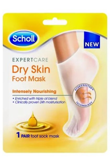 Sosete tip masca pentru hidratarea intensa a picioarelor Footmask Triple Oil, 1 pereche,