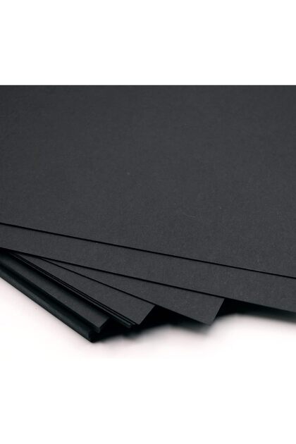 A3 Black Paper 350GSM, 10 Sheets Thick Dark Black Paper Card