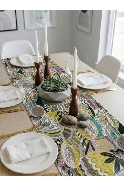 Premium Duck Fabric Liquid Proof Table Runner – Stain Resistant Digital Print Pcs | Different Pattern Options