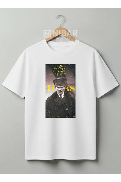 Mustafa Kemal Ataturk Designed Cotton T-Shirt National Holidays Special Series Children & Adult-Unisex