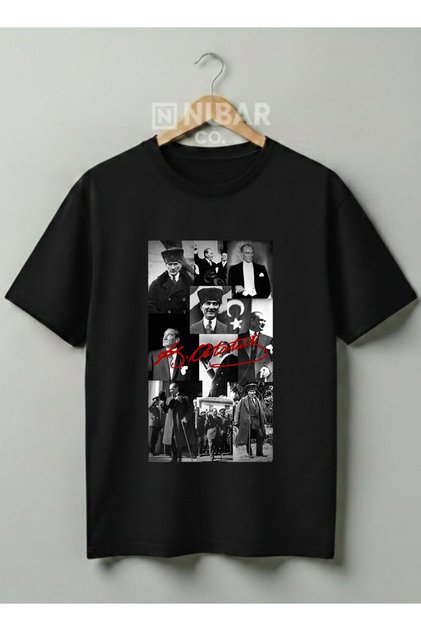 Mustafa Kemal Ataturk Designed Cotton T-Shirt National Holidays Special Series Children & Adult-Unisex