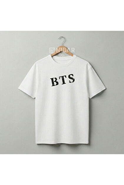 BTS グラフィックプリント Tシャツ Lサイズ ホワイト　BTS Grafftee Clothing Bts Designed Unisex Premium Cotton T-Shirt