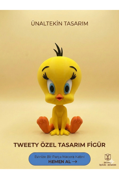 Tweety Figür Oyunca Özel tasarım Dekoratif Karakter 23CM