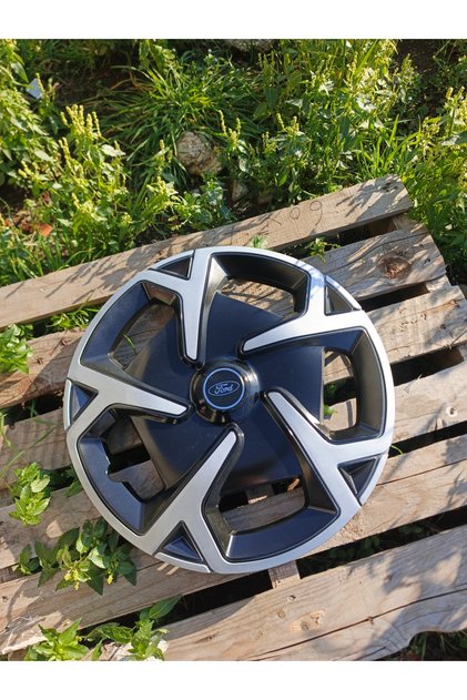 Ford Focus / Fiesta / Tourneo / Courier Uyumlu 15 inç Jant Kapağı 4'lü Takım Amblem Hediyeli