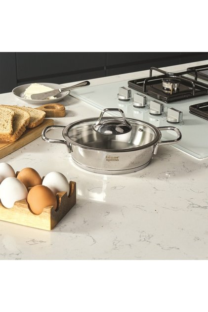 Optima Bergama İndüksiyon Tabanlı Çelik Sahan 18 Cm