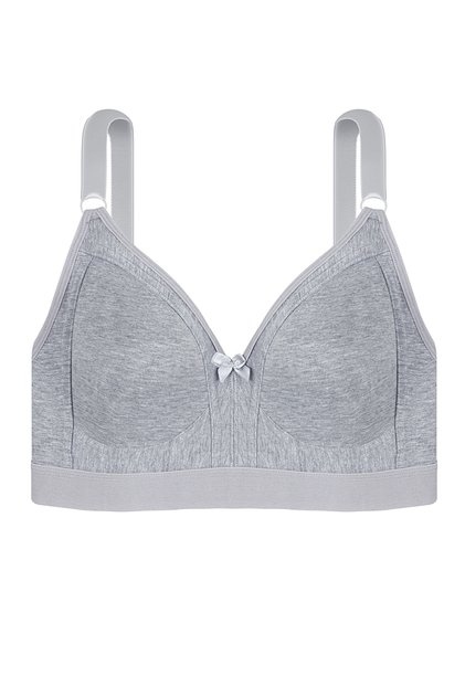Wide Elastic Combed Cotton Gathering Bra