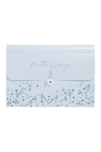 Servieta cu 13 Compartimente Elastic & Capsa Bleu Floral 33,5x4x24cm