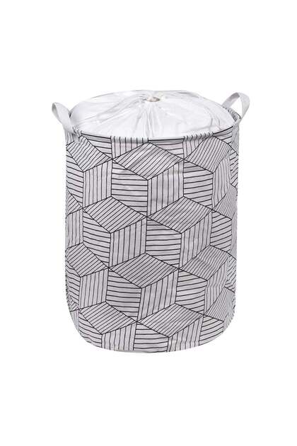 Cos Rufe Ecru cu Manere Ø42x55cm - 76L