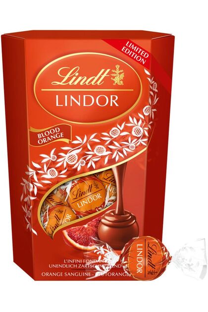 Lindt Lindor Cornet Portakal Aromalı Dolgulu Sütlü Çikolata Trüf