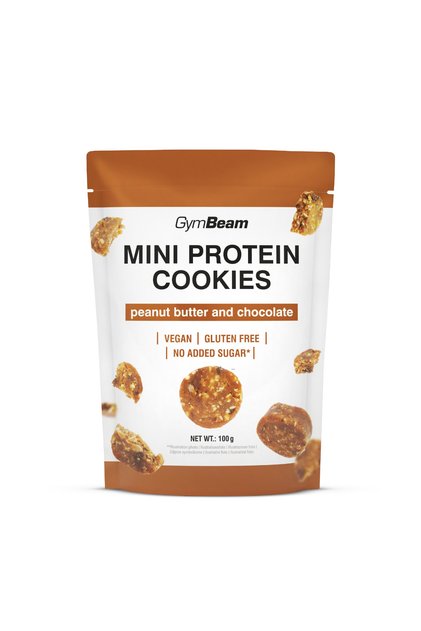 Mini fursecuri proteice, 100 g, ciocolată cu unt de arahide