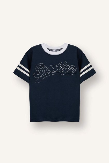 100% Cotton Oversized Printed T-Shirt for Baby Boy H4434A526Sm