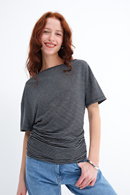 Addax Kayık Yaka T-shirt P208 - Fiyatı, Yorumları