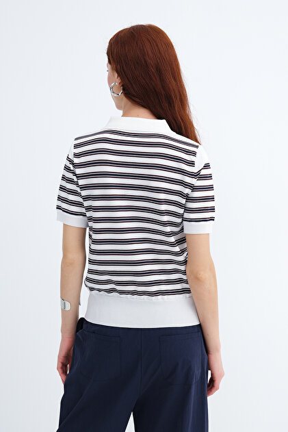 Addax Polo Yaka Çizgili Triko K0584 - Fiyatı, Yorumları