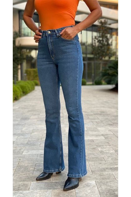 Women's Spanish-Style Full Lycra High-End Jeans Pants