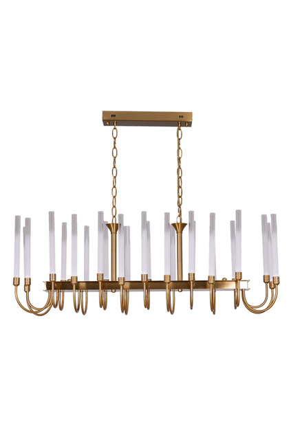 1929-24E-YM Eskitme Kaplama Modern Avize LED Metal H: 100 cm, WxD: 58x110 cm