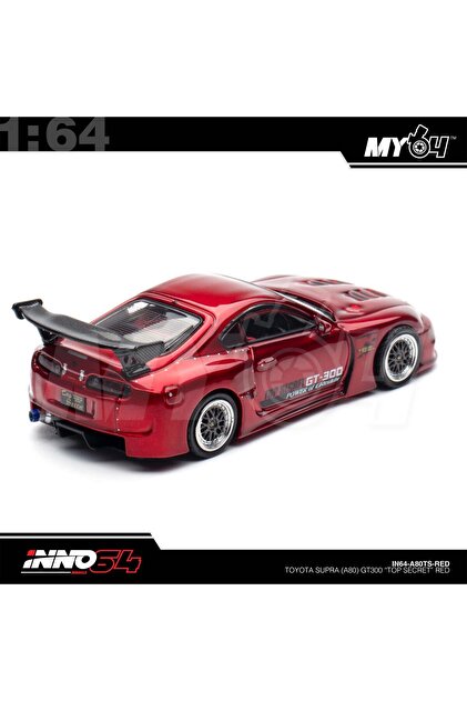 Inno Inno64 1/64 Scale Toyota Supra A80 Top Secret Gt300 Model Car