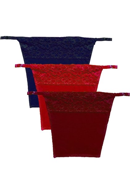 Cotton Clip On Camisole for Women | Cleavage Cover | Deep Neck Cover Up Inner Cami secret Pack of 3