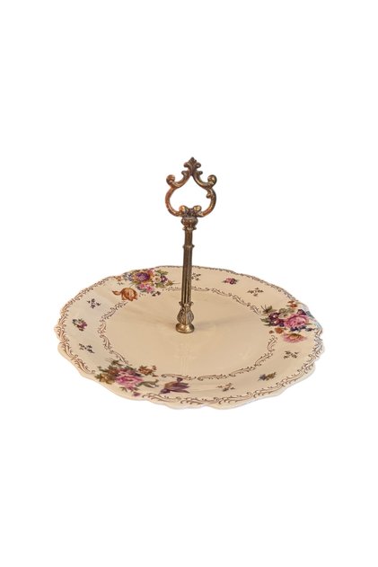 French Limoges Porcelain Presentation Plate 25 cm in Diameter
