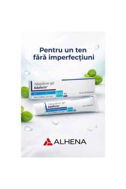 Piele impecabilă, Adaferin Gel, Alhena ® 15g