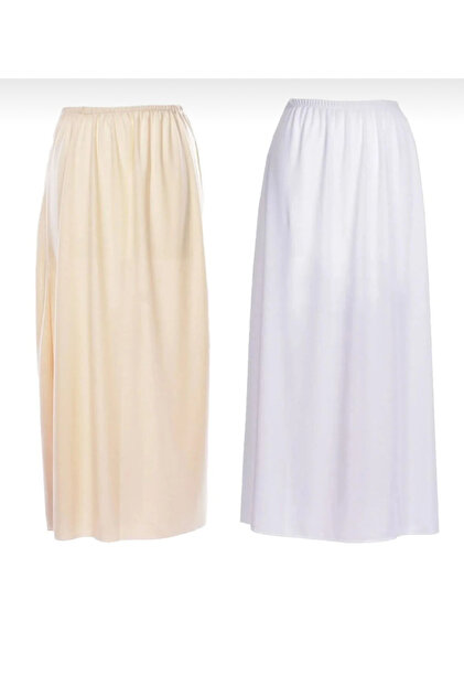 Women's Full Length Skirt Lining 2 Colors Beige Ecru