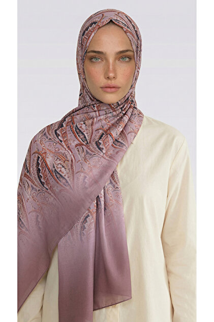 Almera Patterned Cotton Shawl - Pink