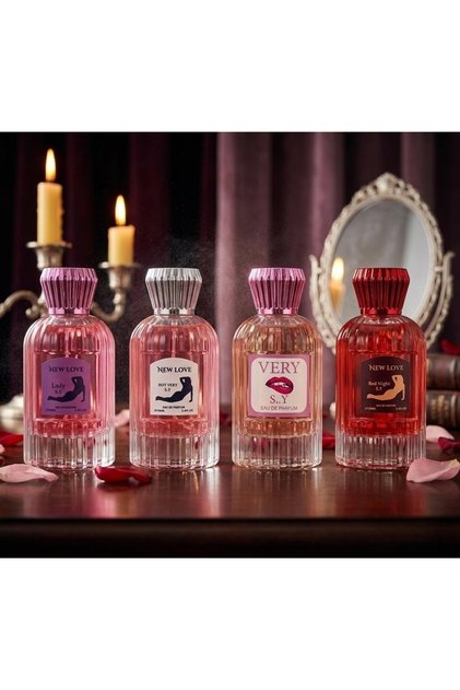 مجموعة 4 عطور فرموني رومانسية للنساء 100 مل