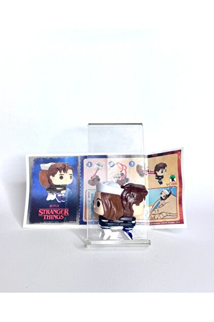 Kinder Joy Stranger Things Steve & Robin Funko Pop Bits Kalem