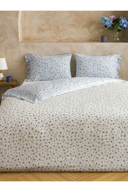 Mixed Floral Printed Double Duvet Cover Set