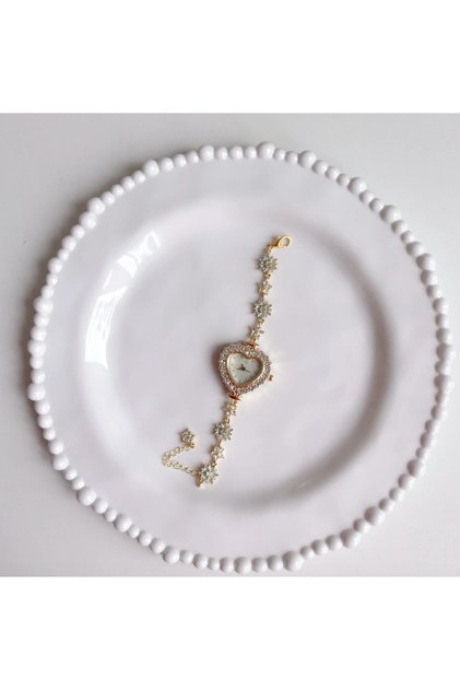 Blue Snowflake Saat-Mavi Kartanesi Saat