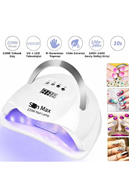 SUN Uv X5 Max Kalıcı Oje ve Protez Tırnak Kurutucu 45 Led 120w