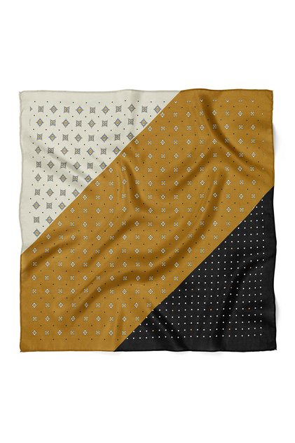 Geometric & Polka Dot Pattern Scarf Bandana 70X70 cm