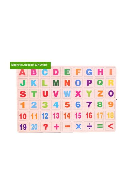 Puzzle din lemn Alfabet + Cifre EN/RU ZJA247934